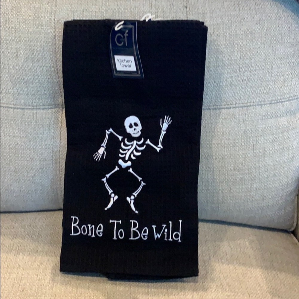 Halloween Bone to be Wild Kitchen Towel